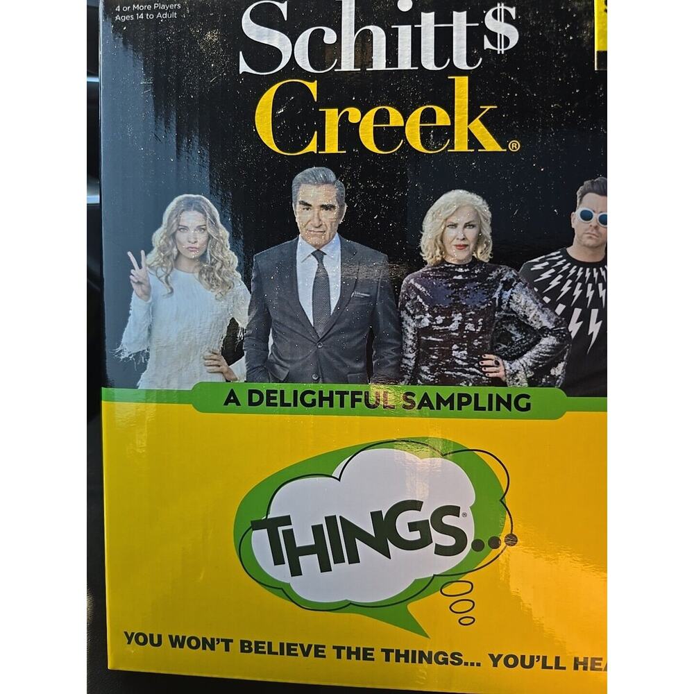 Schitts Creek A Delightful Sampling Things Card Game 100 Topic Cards